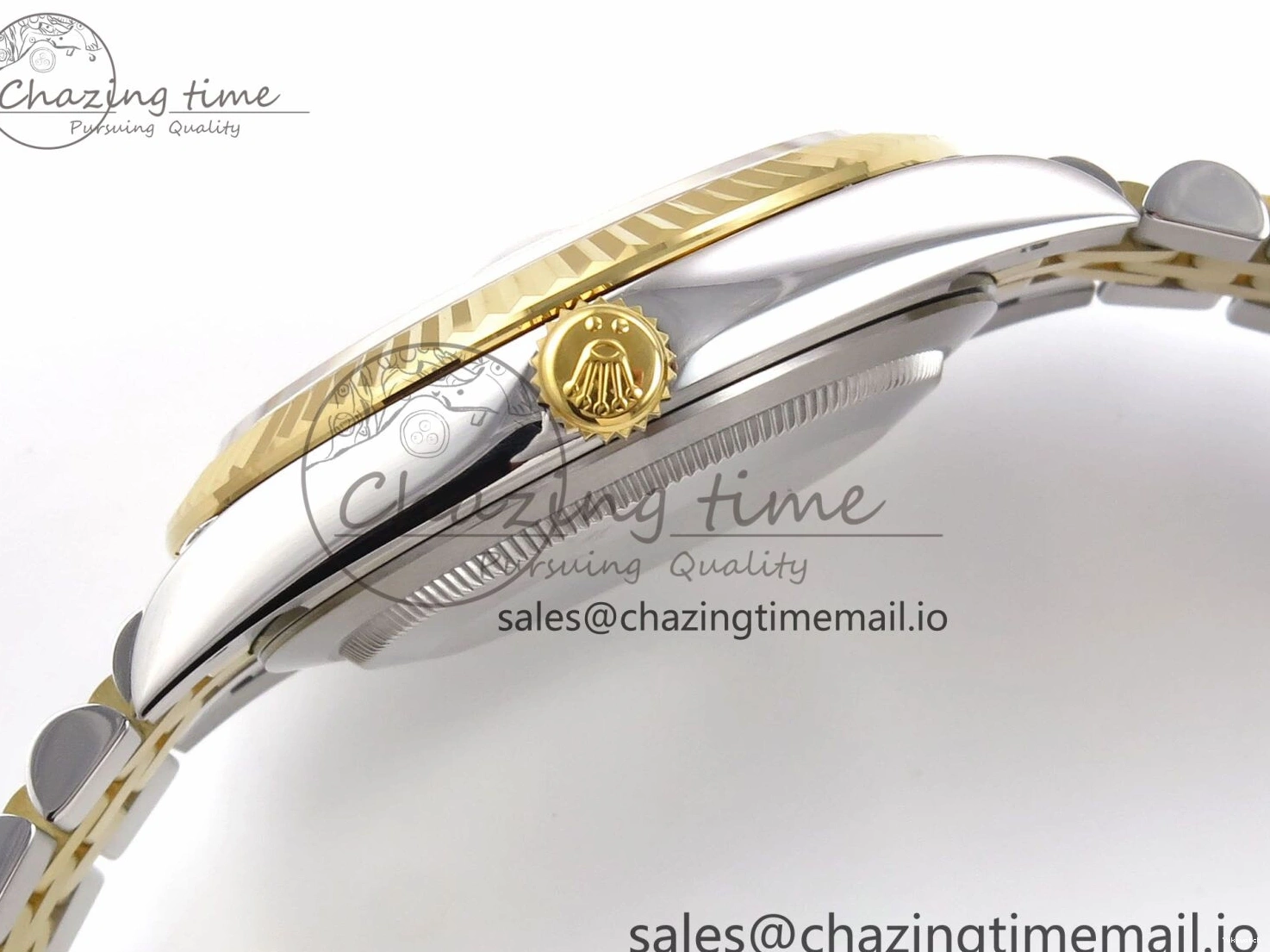 SS Best 41 Bracelet EWEF Stick DateJust Dial Jubilee A3235 White on Edition 126333 YG 0305